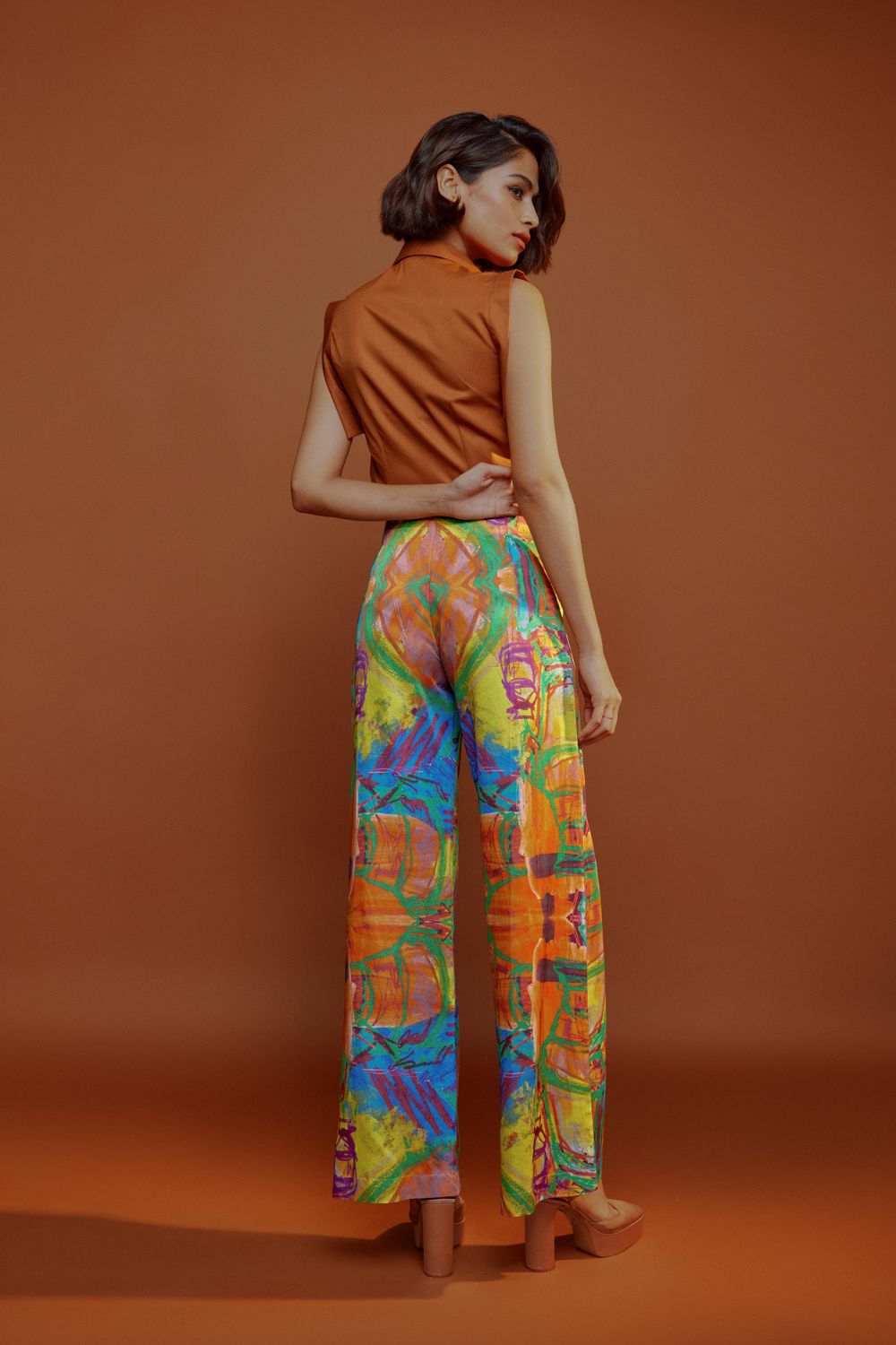 Mural Lapel Trousers