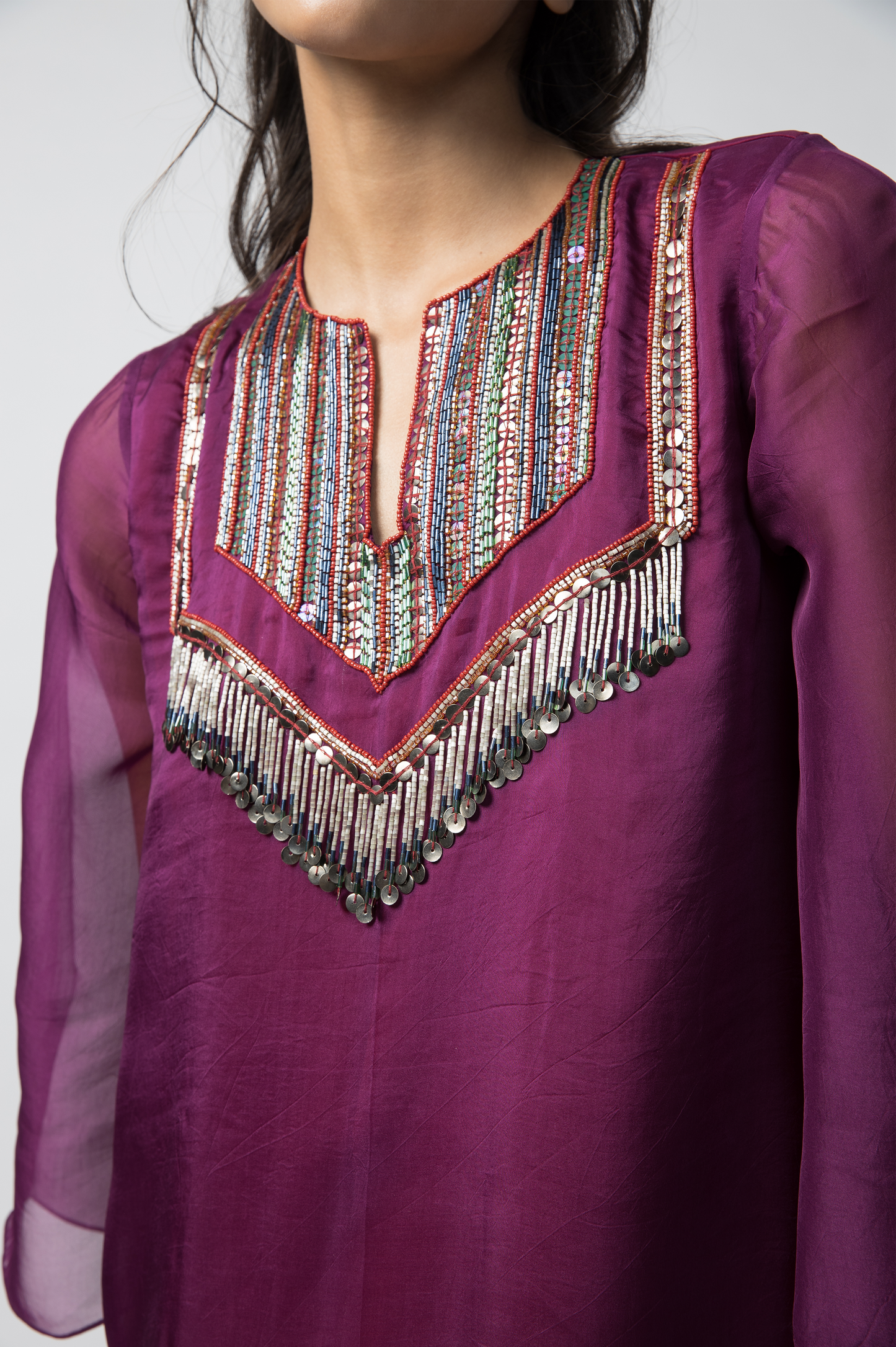 Amethyst Yoke Kurta Set